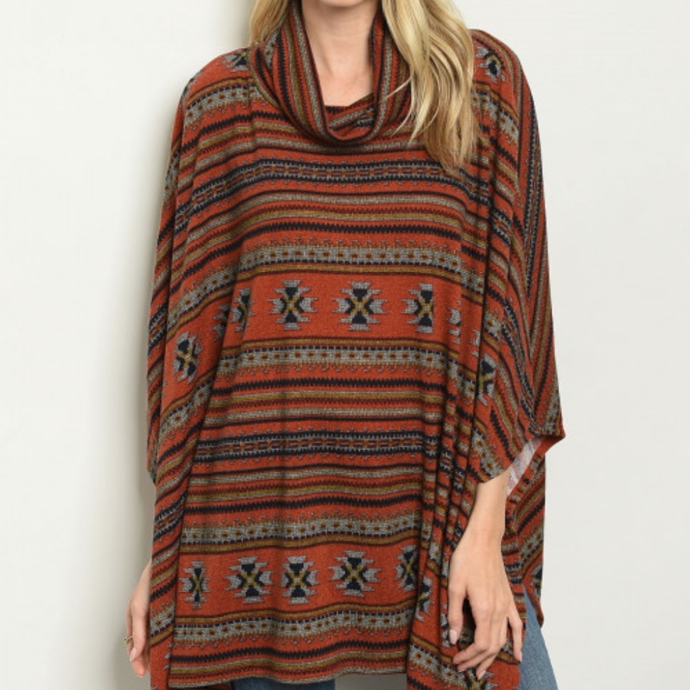 BRICK PRINT SWEATER TOP - Picture 2 of 8